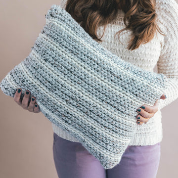 Crochet Knit Look Pillow