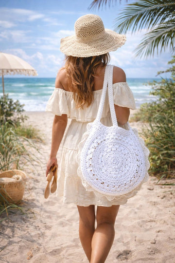 Boho Crochet Shoulder Bag