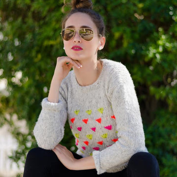 Springtime Neon Tulip Jumper