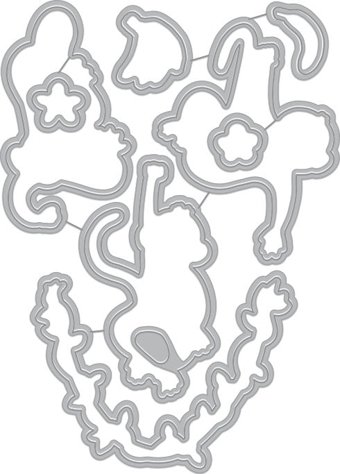 Hero Arts Frame Cut Dies - Thanks A Bunch Monkeys
