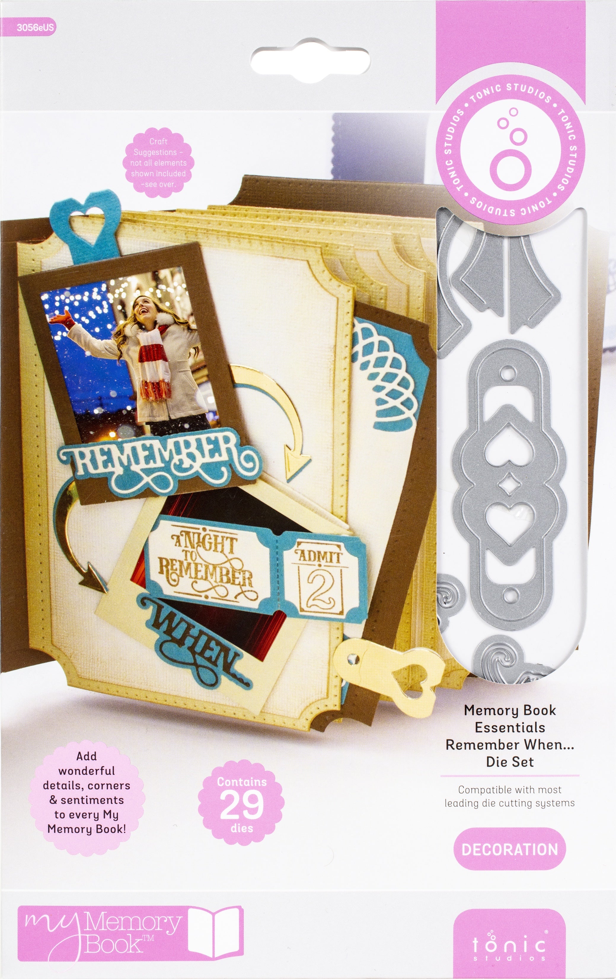 Tonic Studios My Memory Book Essentials Dies - Remember When