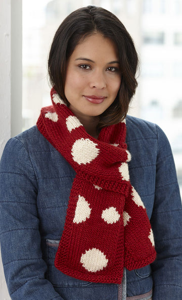 Dotty Scarf in Lion Brand Alpine Wool - L30178
