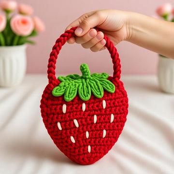 Strawberry Bag Pdf Pattern + Video Tutorial
