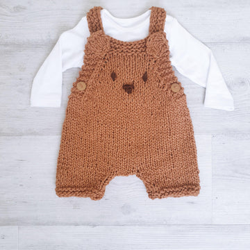 Baby Bear Chunky Shortie Dungarees 0-2 yrs