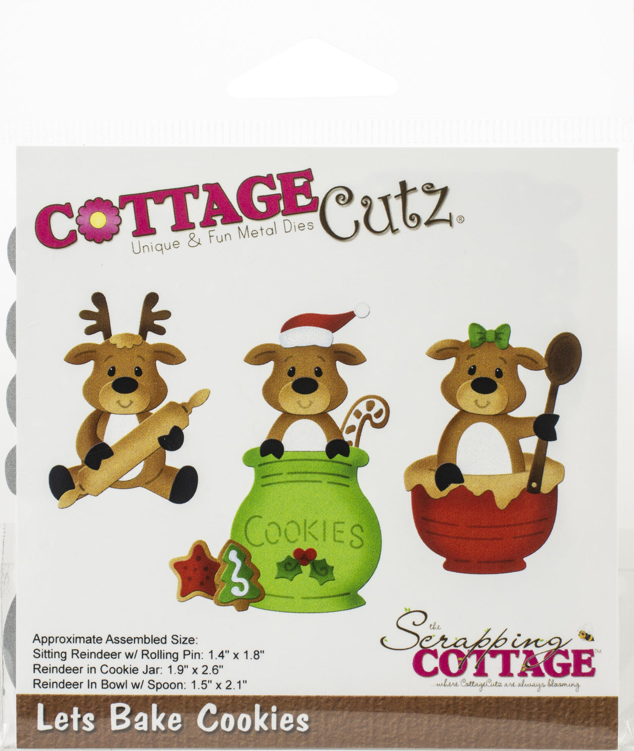 CottageCutz Dies - Let's Bake Cookies, 1.4" To 2.6"