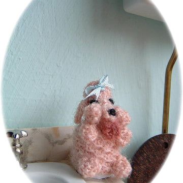 1:12th scale Poodle toilet roll cover