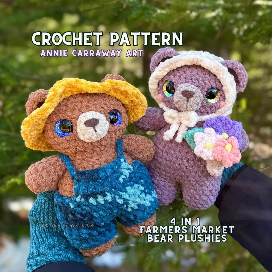 Farmers Market Bear Plushies