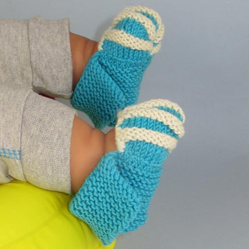 Baby Simple Stripe Granny Slippers