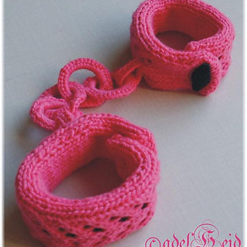 Knitters handcuffs and thongs