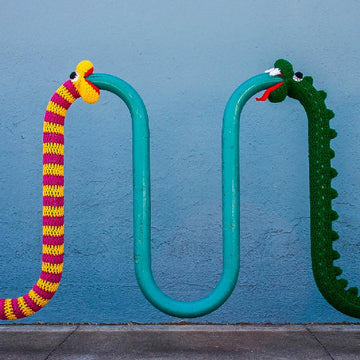 Crochet Snake Yarnbomb