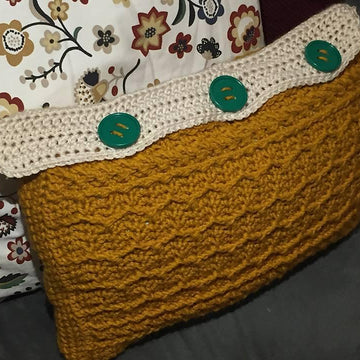 Cabled Zig Zag Rectangle Pillow