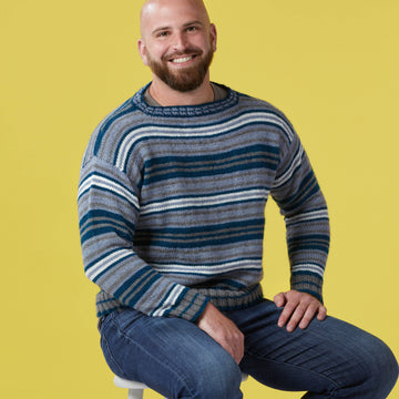 #1225 Mount Rainier - Jumper Knitting Pattern for Women & Men in Valley Yarns Northampton by Valley Yarns