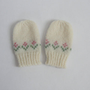 Flower Baby Mitts