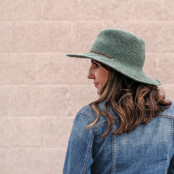 Cleo Wide Brim Fedora Sun Hat