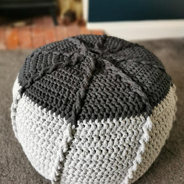 Twisted Cable Pouf