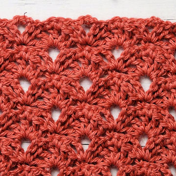 Cranberry Lace Scarf