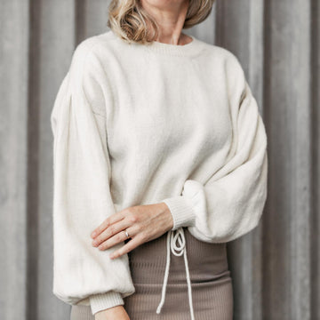 Gather Sleeve Sweater