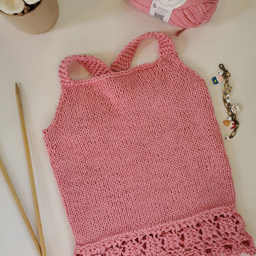 Girl's Lace Sweater Tank
