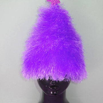 Simple Eyelash Christmas Tree Beanie Hat