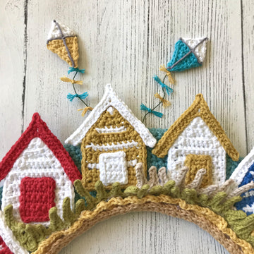 Seaside wreath and bunting