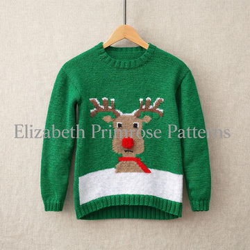 Snowy Rudolph Jumper P111