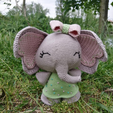 Cute amigurumi elephant