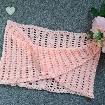 Crochet Delicate Knot Wrap Pattern
