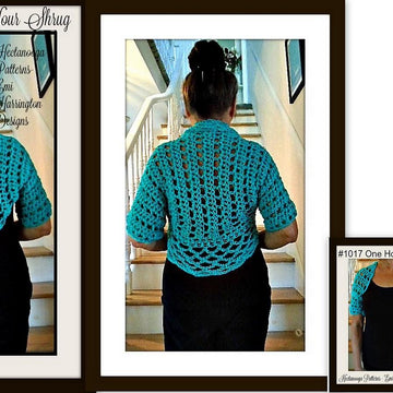 1016- Teal Green Shrug