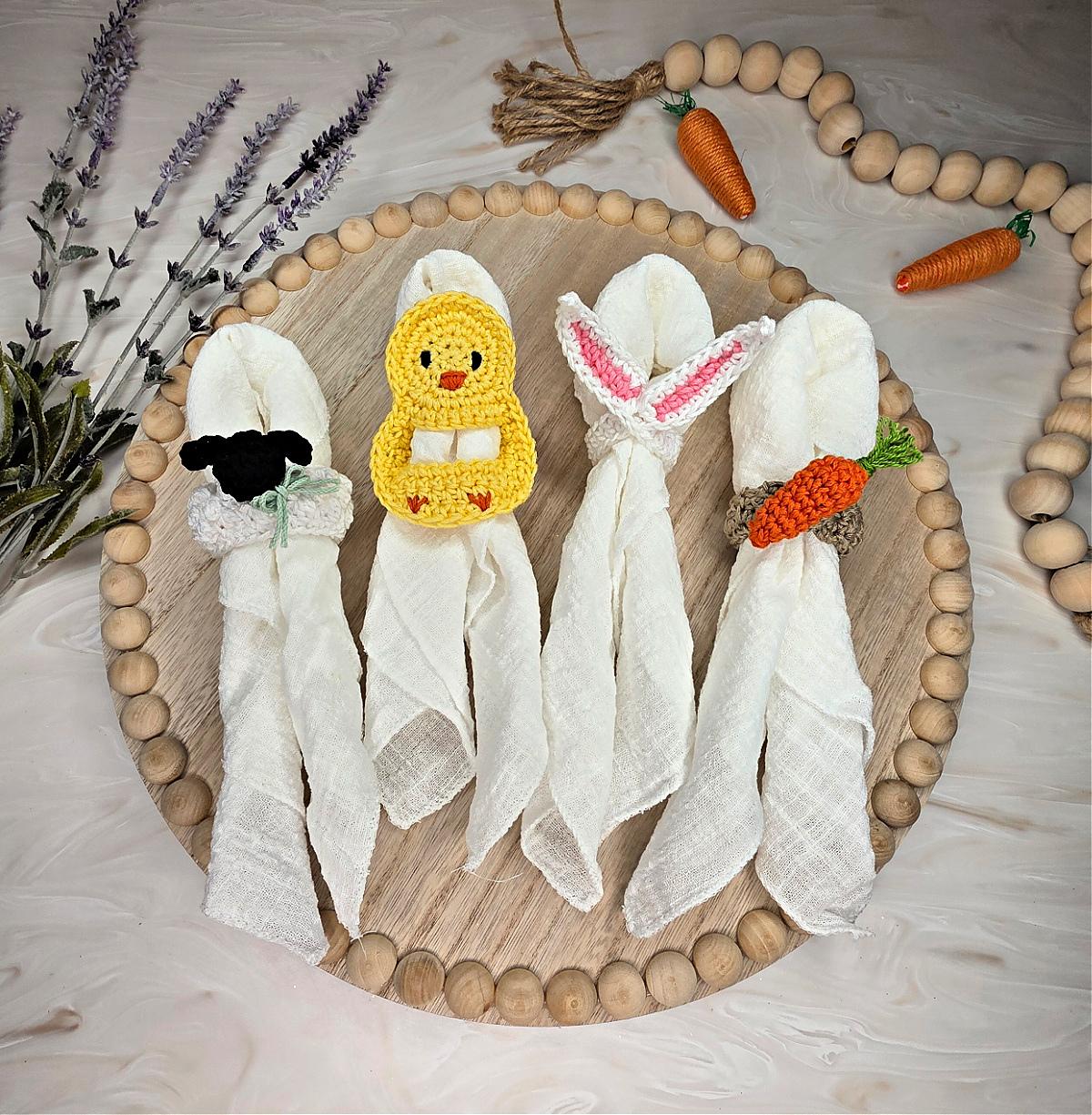 Easter Crochet Napkin Rings
