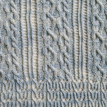 Lake Meade Cable Lace Shawl