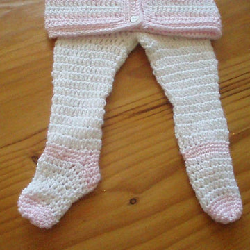 Footed Leggings and Hooded Sweater for Baby
