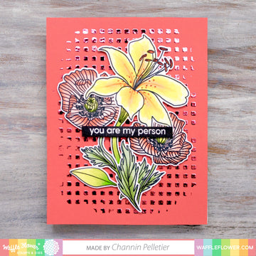 Waffle Flower Crafts Clear Stamp 5"X7" - Bouquet Builder 4