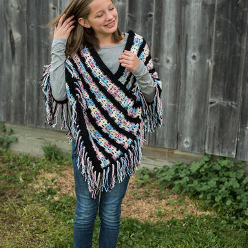 Girls' Sugar Skull Poncho