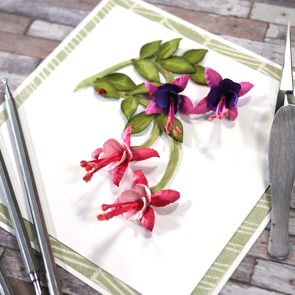 Elizabeth Craft Designs Elizabeth Craft Metal Die By Susan's Garden Club - Garden Notes-Fuchsia