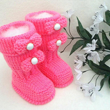 PATTERN Knitting Baby Shoes Baby Hat Baby Girl