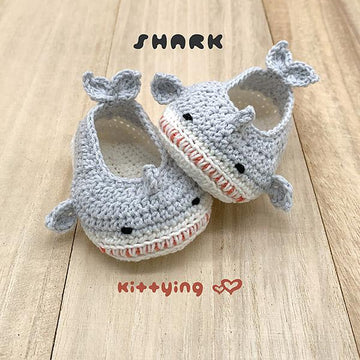 Shark Baby Booties by Kittying