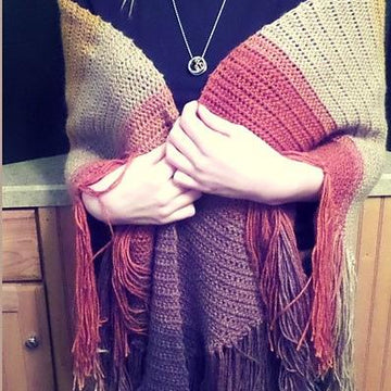 Rustic Fringe Shawl