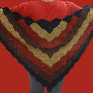 Cascading Kites Triangular Shawl