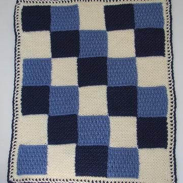 Textured Patchwork Baby Afghan