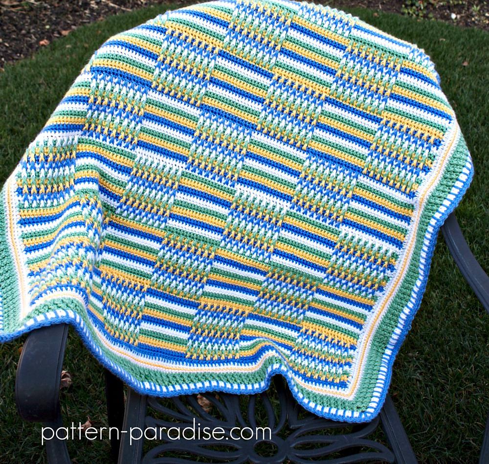 Posts & Stripes Blanket 12-115