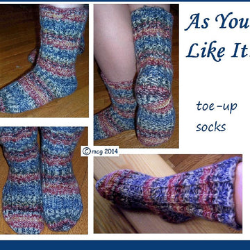 As You Like It -- toe-up, top-down and legwarmers all in one