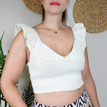 Gardenia Ruffle Top