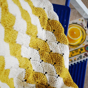 Tunisian Shell Shawl