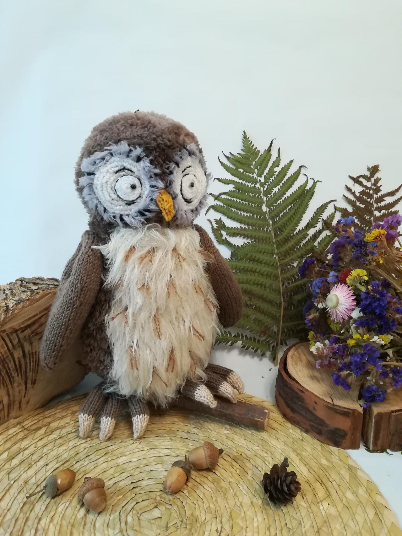Toy knitting patterns - Knit your Owl from the book about Winnie the Pooh,11 inc