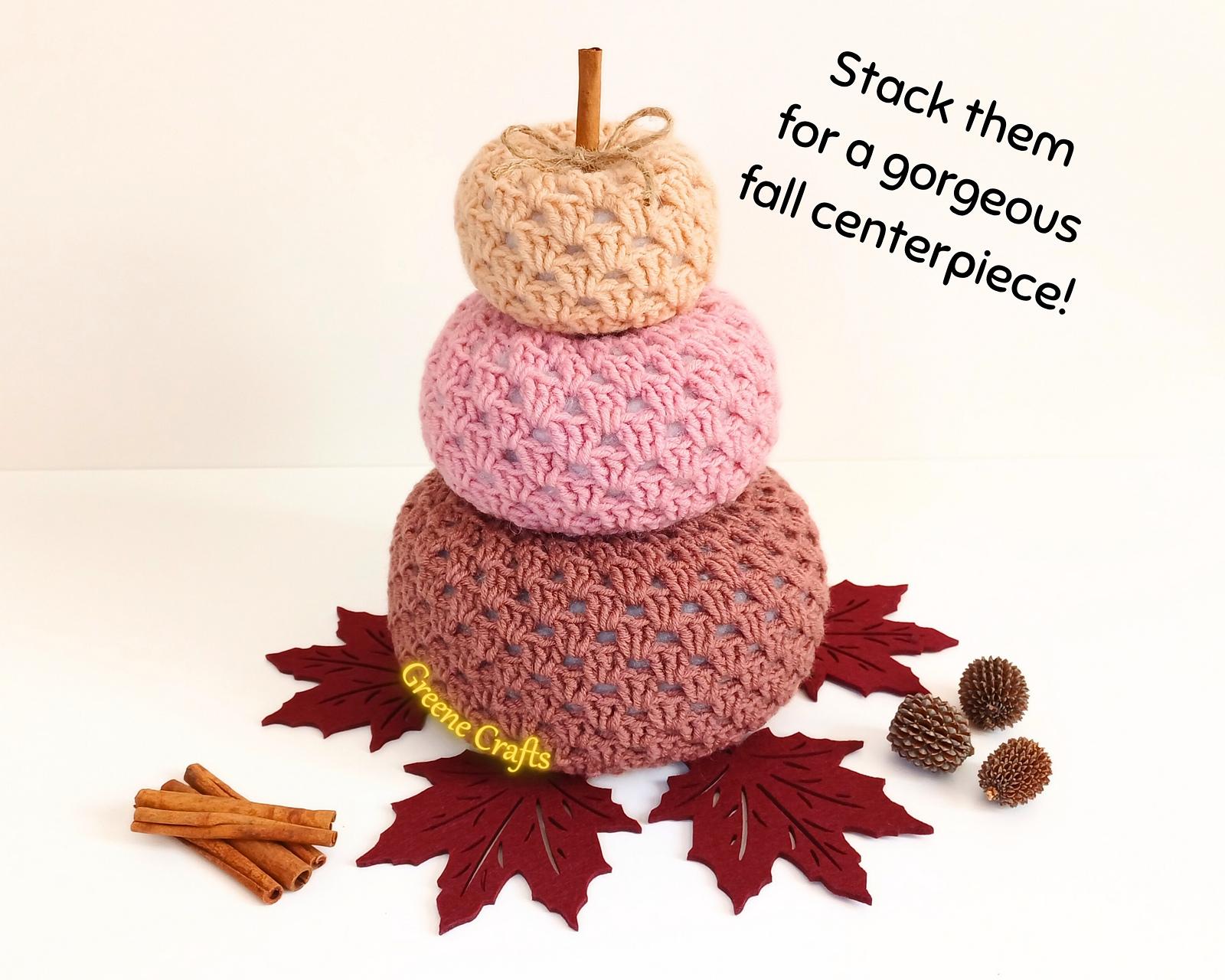 No Sew Granny Stitch Pumpkins