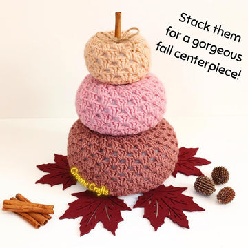 No Sew Granny Stitch Pumpkins
