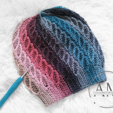 BEATRICE knit look beanie