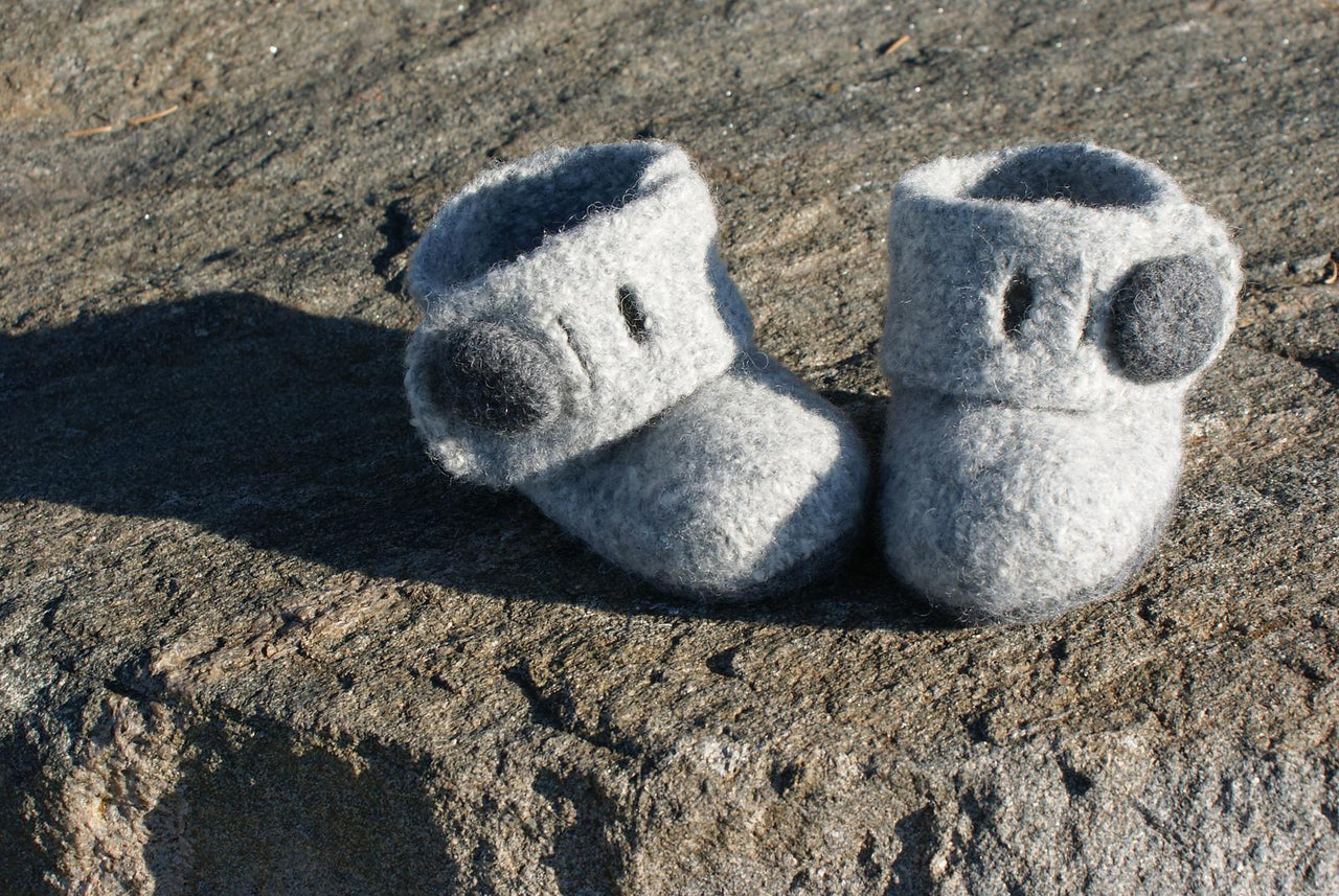 Holdenboot knit/felt Slipper Boots and Headband