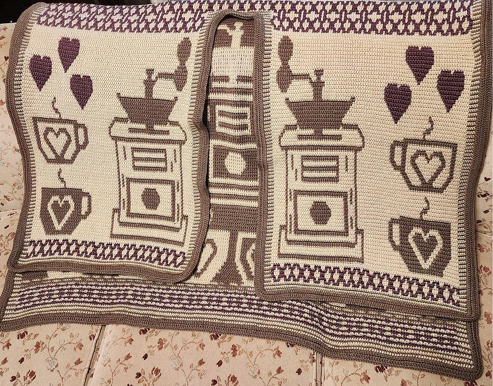 Comfy Coffee Blanket Wrap Pattern