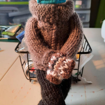 Knitted Bernie Sanders Doll